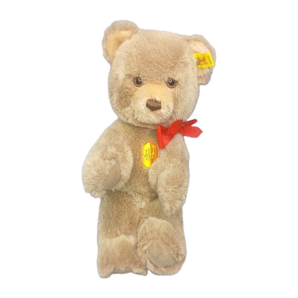 STEIFF Original Teddy Bear Plush Brown Button Tags 0205/26 Vintage